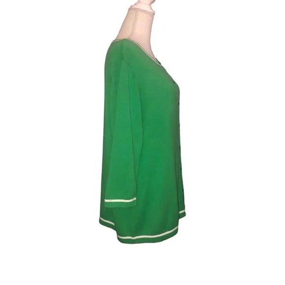 Vintage CHRISTOPER BANKS Sz 2X Plus Size St Patrick's Day Green Sweater CJ Banks - Picture 5 of 6